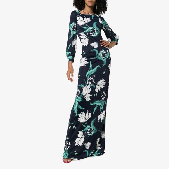 Erdem "Etheline" Floral Jersey Maxi Dress, size 8US (Fits like a US size 4/6) - Picture 13 of 14